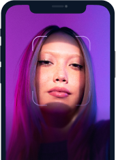 imagem de um mockup com uma mulher dentro